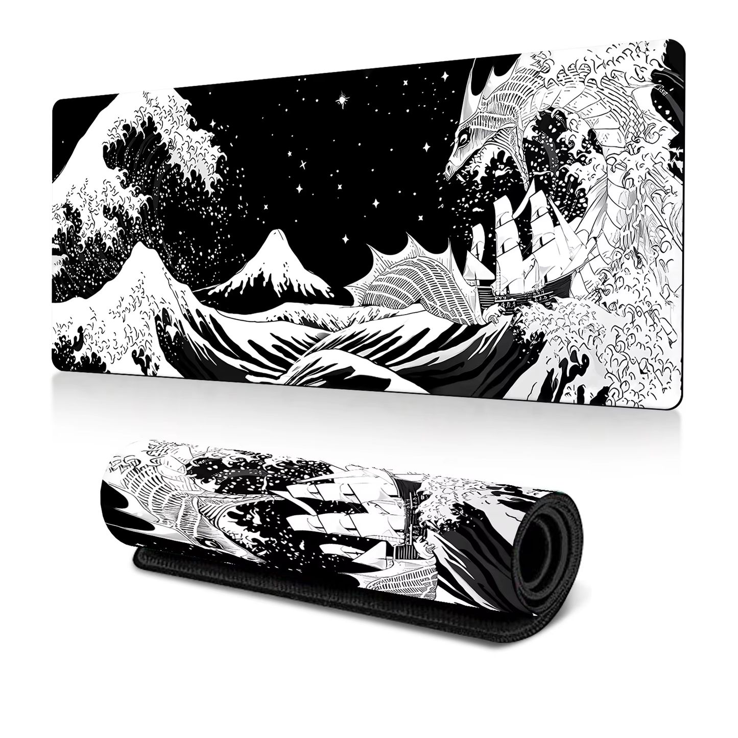WHITE DRAGON MOUSEPAD